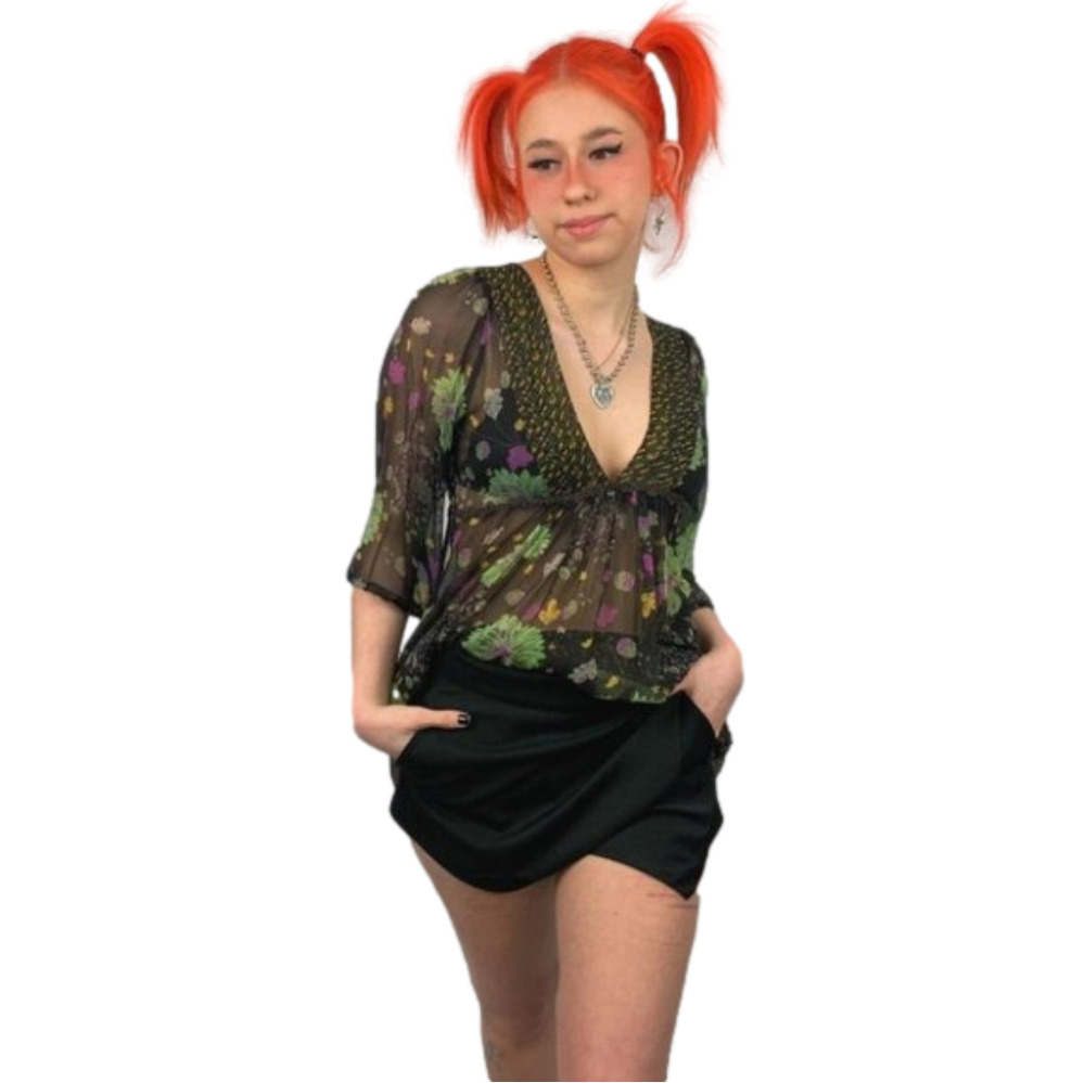 Lux I Sheer I  Floral I Blouse I Tunic